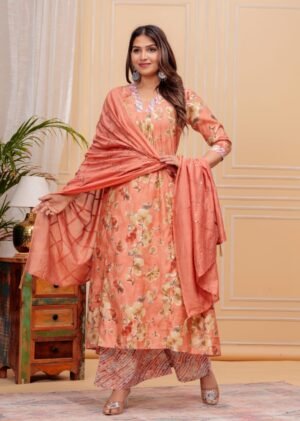 Muslin Silk Suit