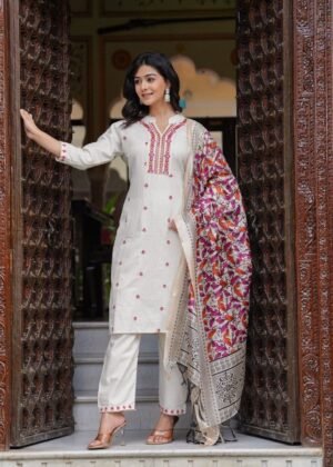 Chanderi Print Kurti