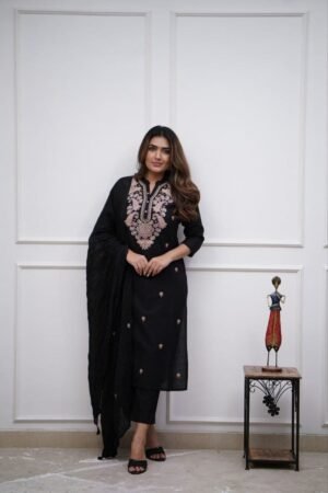 Chanderi Print Kurti - Image 3