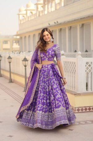 Purple Lehenga Choli