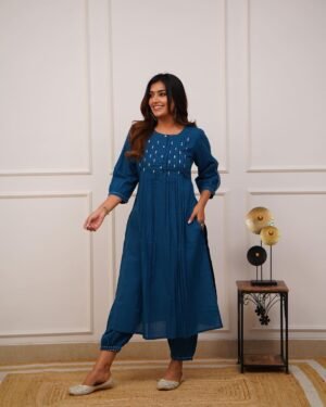 Teal Blue Kurti