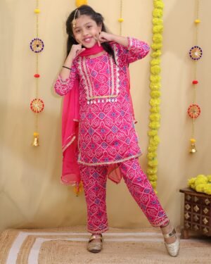 Bandhej Suit Set - Image 4